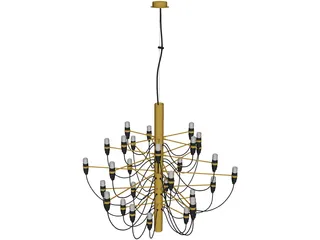 Flos 2097 Chandelier 3D Model