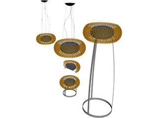 Caboche Floor Lamp 3D Model