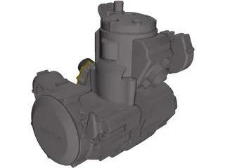 Honda CR250 Engine 3D Model
