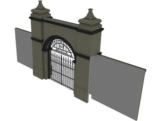 Stonehearst Asylum Gate 3D Model