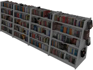 Book Rack 3D Model