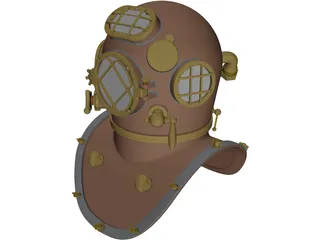 Mark V Diving Helmet 3D Model