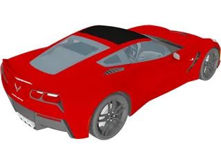 Chevrolet Corvette C7 Stingray (2014) 3D Model