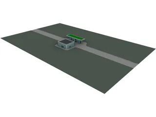 Gas Station 3D Model