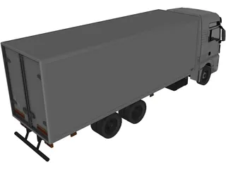 MAN TGX 6X4 ISO 3D Model