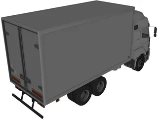 Mercedes-Benz Axor 3-Axle Cab 3D Model