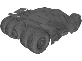 Batmobile Tumbler Car  3D Model