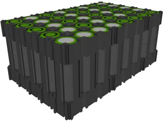 Lithium Battery 18650 type 3D Model