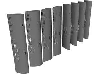 Illuminated Louvers 3D Model