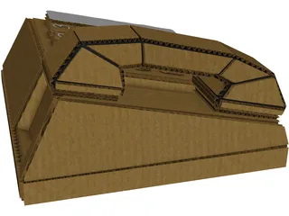 Cardboard Phone 3D Model