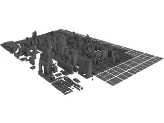 Philadelphia Downtown 3D Model
