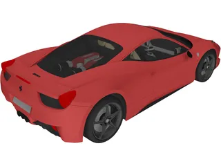 Ferrari 458 Italia 3D Model