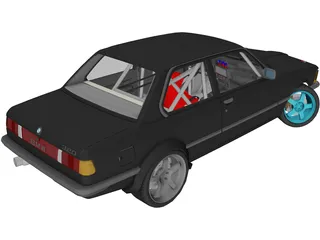 BMW E21 Drift Edition 3D Model