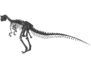 Allosaurus Skeleton 3D Model