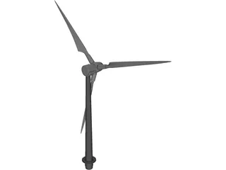 Ocean Windmill 3D Model