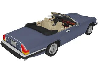 Jaguar XJS Convertible (1975) 3D Model
