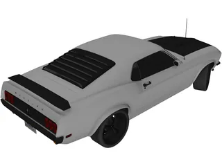 Ford Mustang Boss 302 (1969) 3D Model