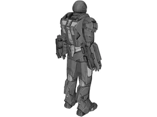 Iron Man War Machine 3D Model