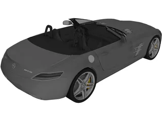 Mercedes-Benz SLS AMG Roadster (2012) 3D Model