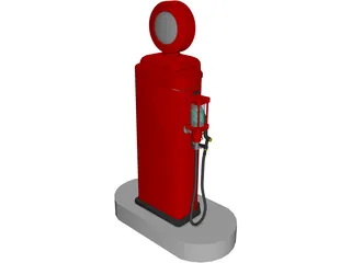 Gas Pump 3D Model