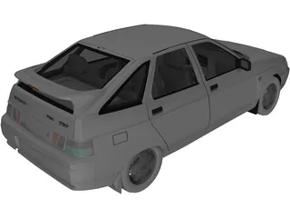 Vaz 2112 Lada 3D Model