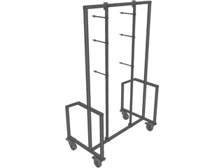 Fixture Shelve Rack 3D Model