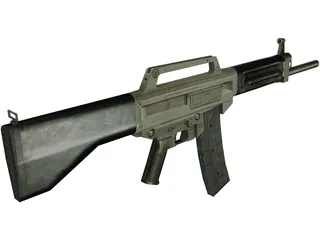 USAS-12 Automatic Shotgun 3D Model