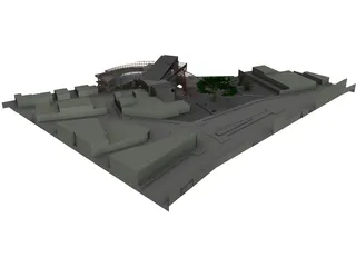 Cultural Center 3D Model