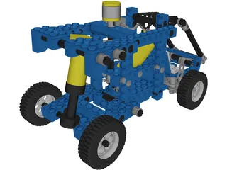 Lego Car 3D Model