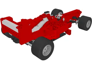 Lego F1 Car 3D Model