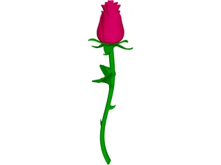 Rose Flower 3D Model