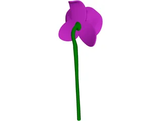 Orchid Flower 3D Model