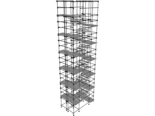 Scaffold Stairs 3D Model