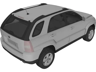 Kia Sportage (2009) 3D Model