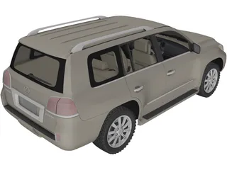 Lexus LX570 (2010) 3D Model