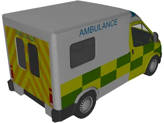 Ford Transit Ambulance 3D Model