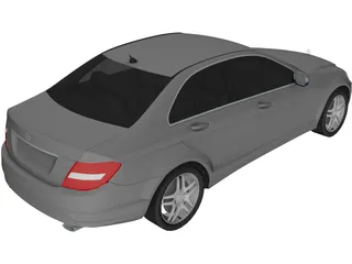 Mercedes-Benz C-Class (2012) 3D Model