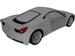 Ferrari 458 Italia 3D Model