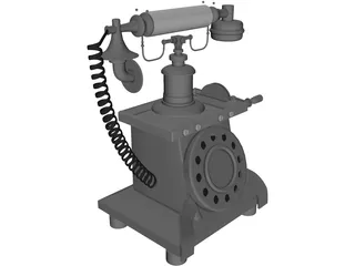Crosley Old Phone 3D Model
