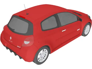 Renault Clio Sport 3D Model