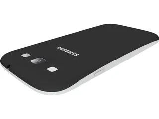 Samsung Galaxy 3 Black 3D Model