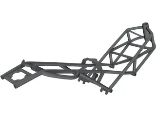 Ducati Monster M900 Frame 3D Model