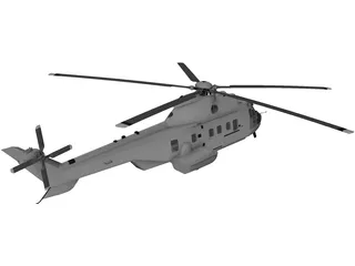 Eurocopter EC225 Super Puma 3D Model