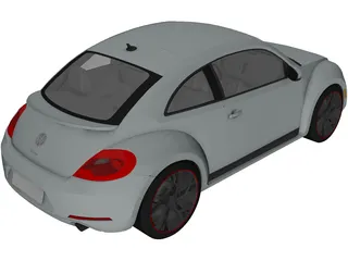 Volkswagen Beetle Turbo (2012) 3D Model