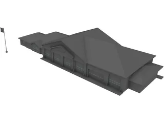 Fire Station 3D Model