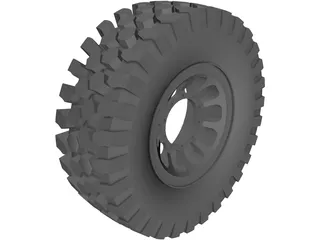 Offroad Tire 3D Model
