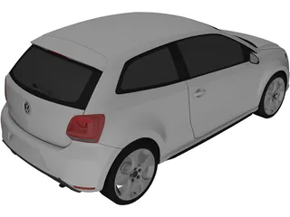 Volkswagen Polo GTi (2012) 3D Model