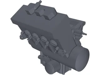Honda CBR600RR Engine (2007) 3D Model