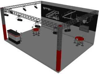 Exhibition Stand Ersel 3D Model