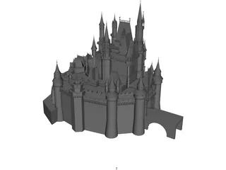 Disney Castle 3D Model